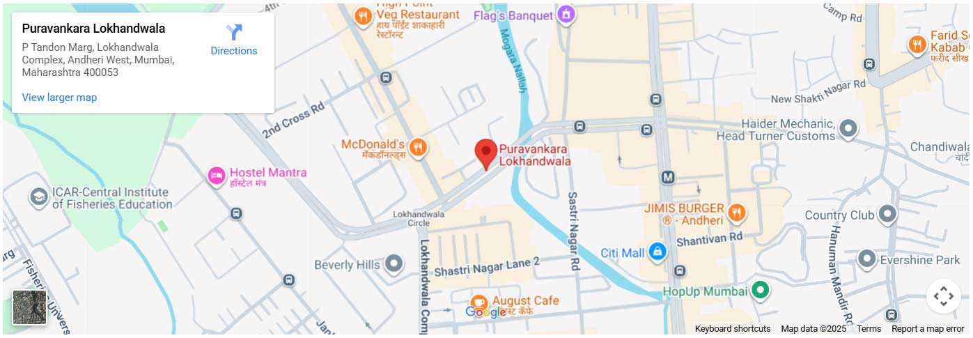 Puravankara Lokhandwala Location